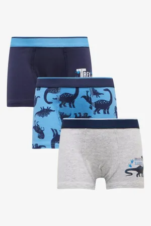 3 Pack Boxers Blue