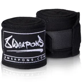 8 Weapons 3.5m Hand Wraps Black