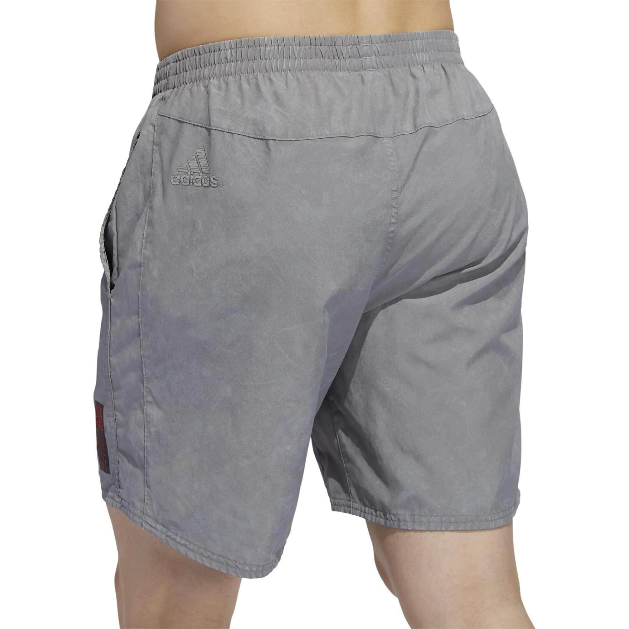 adidas Saturday HD 5 Inch Mens Running Shorts - Grey