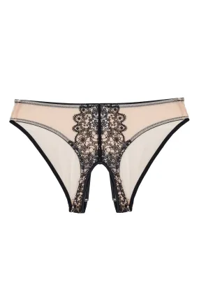 Optimized Title: Anaise Black Open-Crotch Briefs - Sultry Lace Detailing for Ultimate Comfort and Seduction