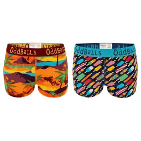 Beach Bundle - Ladies Boxer Shorts 2 Pack Bundle