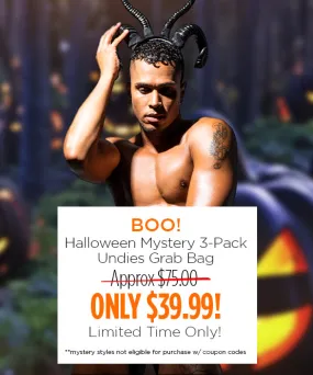 BOO! Halloween Mystery 3-Pack Undies Grab Bag