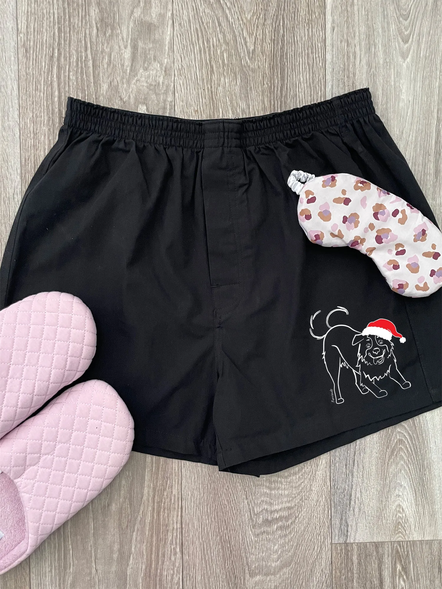 Border Collie Finley Cotton Boxer Shorts