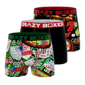 CRAZYBOXER Casino in Vegas Men's Boxer Briefs (3 Pack)