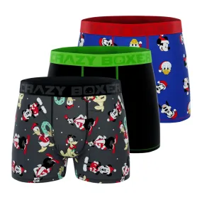 CRAZYBOXER Disney Mickey and Friends XMas Men's Boxer Briefs (3 pack)