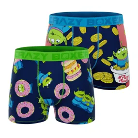 CRAZYBOXER Disney Toy Story Alien Gold Men's Boxer Briefs (2 pack)