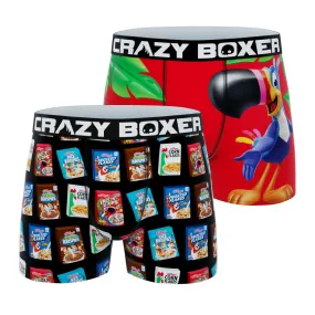 CRAZYBOXER Kellogg's Toucan Sam Men's Boxer Briefs (2 pack)