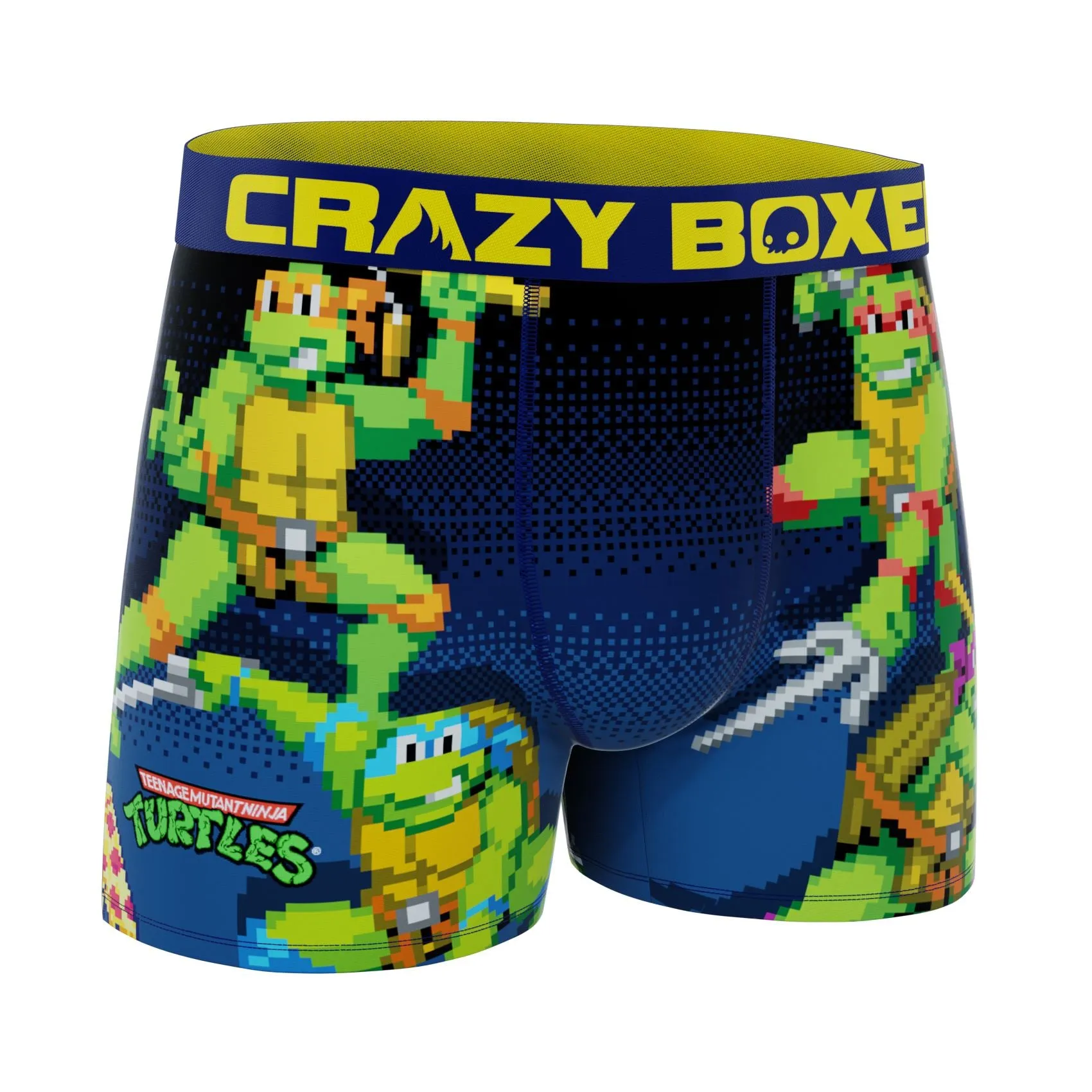 CRAZYBOXER Ninja Turtles 8bit Men's Boxer Briefs (Creative Packaging)