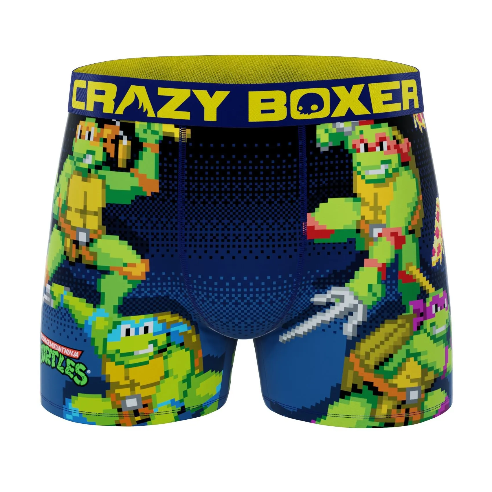 CRAZYBOXER Ninja Turtles 8bit Men's Boxer Briefs (Creative Packaging)