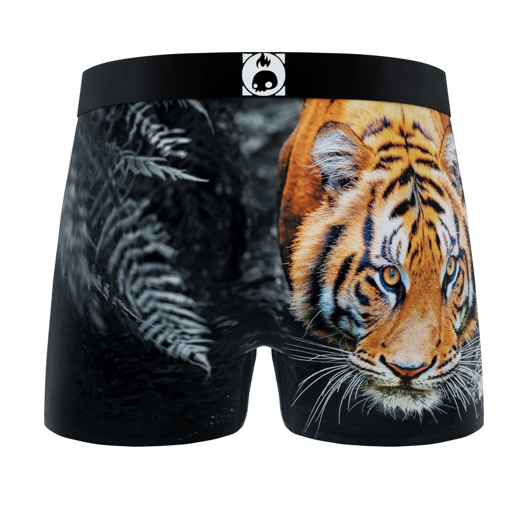 CRAZYBOXER Outdoor Wild Tiger Men's Boxer Briefs (3 pack)