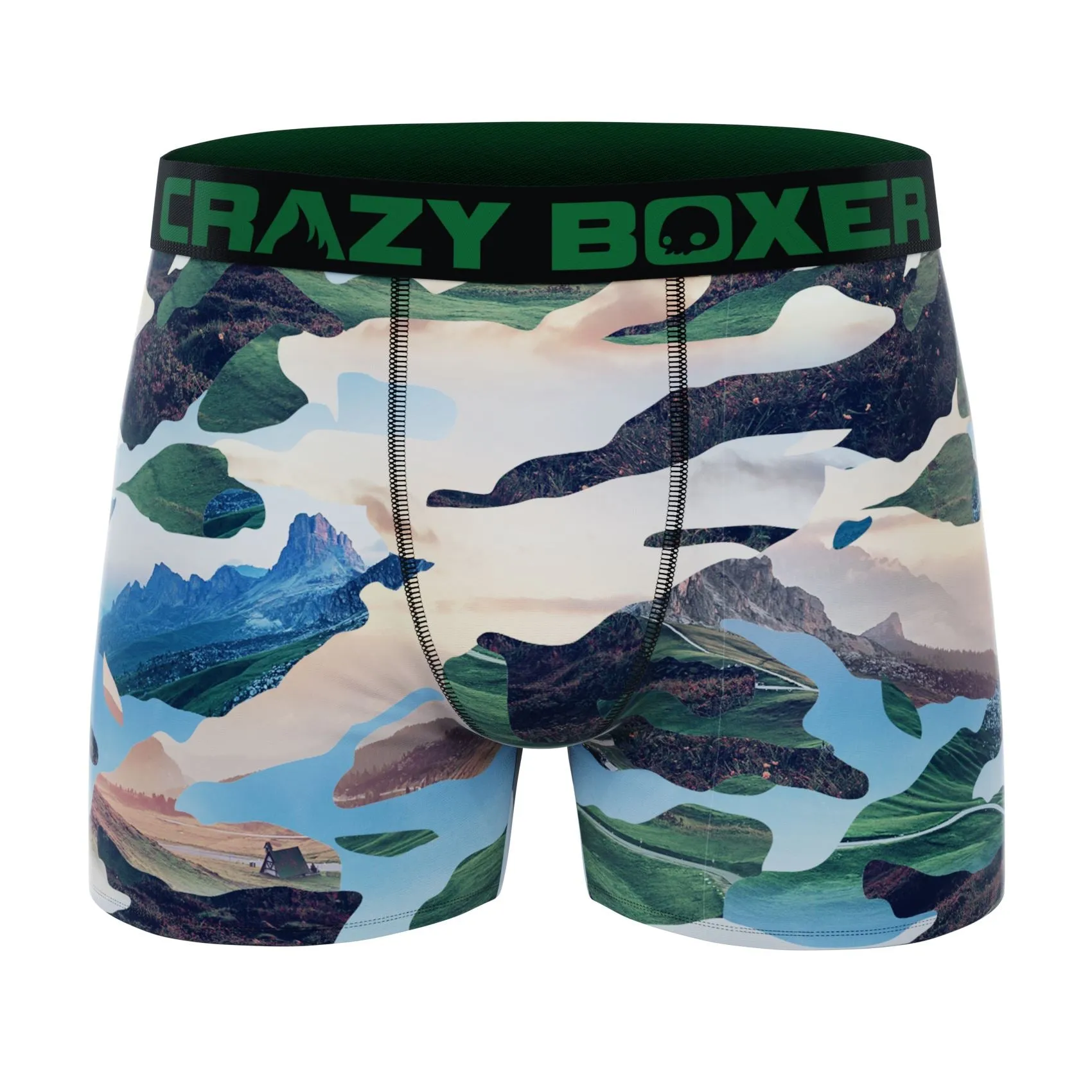 CRAZYBOXER Outdoor Wild Tiger Men's Boxer Briefs (3 pack)