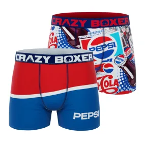 CRAZYBOXER Pepsi Men's Boxer Briefs (Pack 2)