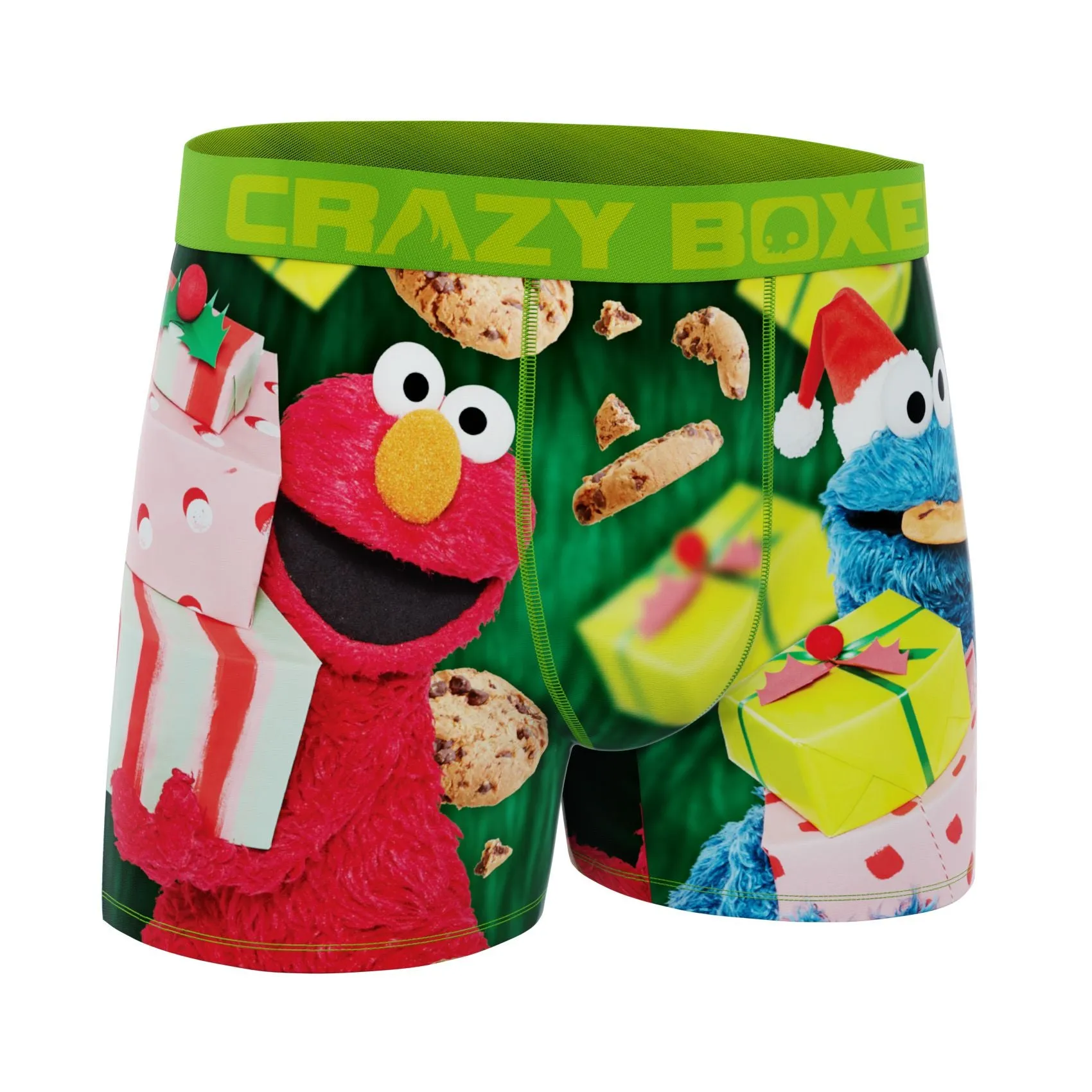 CRAZYBOXER Sesame Street Cookies & Gifts Men's Boxer Briefs