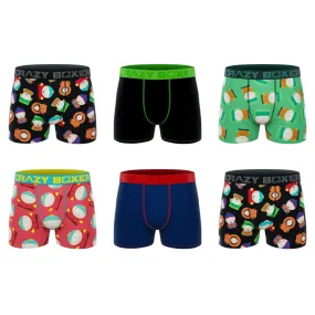 CRAZYBOXER South Park Faces Men's Boxer Briefs (6 Pack)