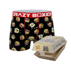 CRAZYBOXER SpongeBob Burger Box Men's Boxer Briefs (Creative Packaging)