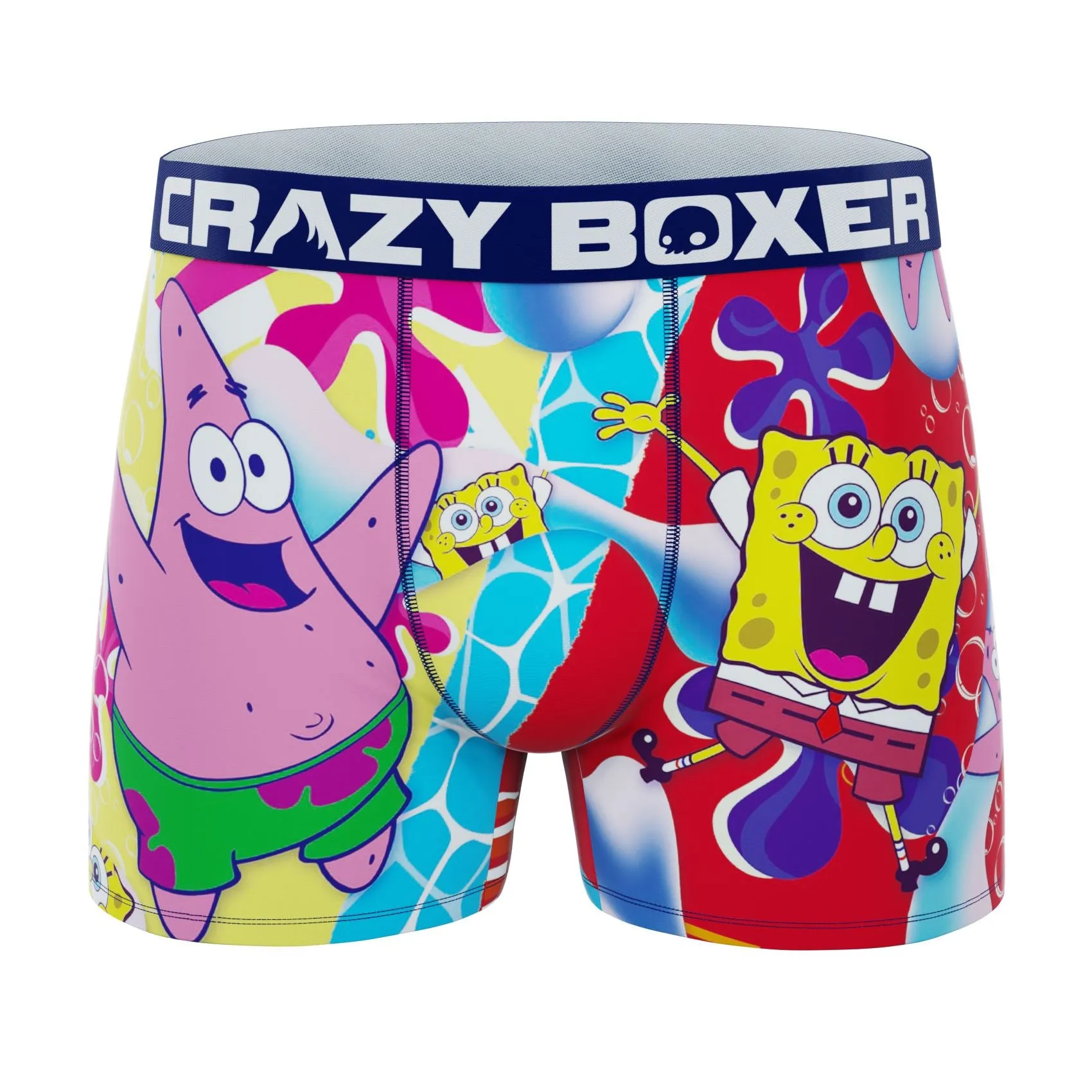 CRAZYBOXER Spongebob Seahorse Crazy Men's Boxer Briefs (2 pack)