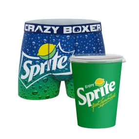 CRAZYBOXER Sprite Refreshing Bubbles Men's Boxer Briefs (Creative Packaging)