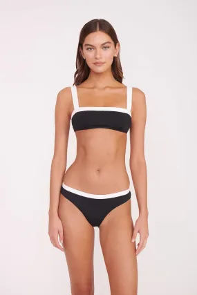 GEMMA BIKINI BOTTOM | BLACK WHITE