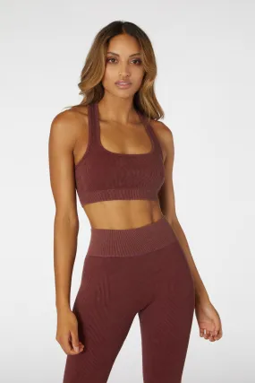 Isla Seamless Crop - Dark cherry