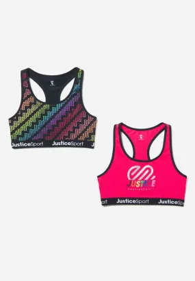 J Sport Racerback Sports Bra 2 Pack