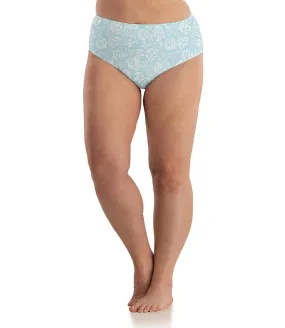 Junowear Cotton Stretch Classic Brief Spring Blue Floral Print - FINAL SALE