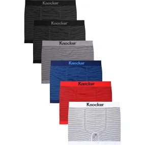 KNOCKER MEN'S SEAMLESS BOXER BRIEFS (MS008M)