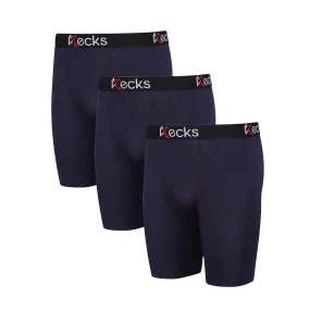 Mens Navy Multipack Boxer Shorts