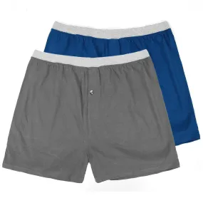 One Button Fly Pack Of 2 Boxer Shorts For Men (FL-11697)