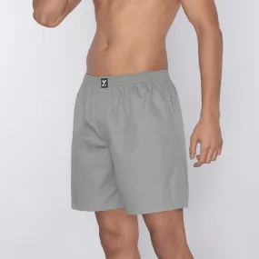 Pace Cotton Boxer Shorts Ash Grey