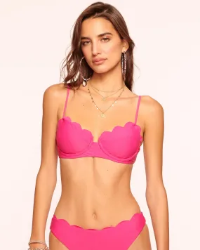 Ramy Brook - Leyla Scalloped Underwire Bra Top - Perfect Pink