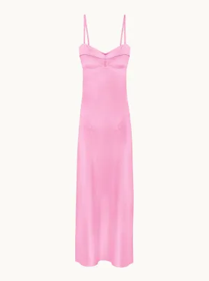 Waterlily Midi Dress in Pink